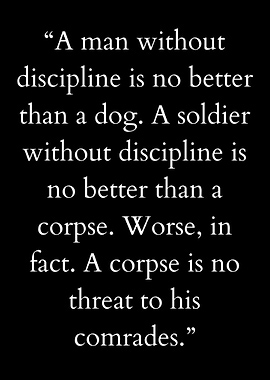 a man without discipline quotes short