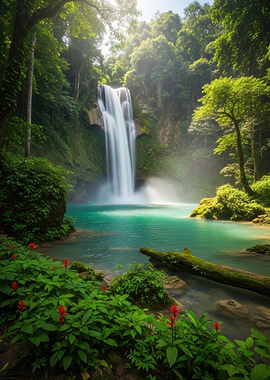 jungle waterfall
