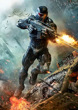 Futuristic Soldier in Action