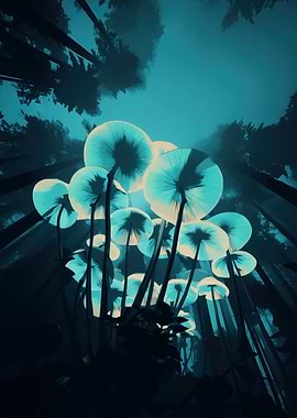 Cyan Lantern Grove