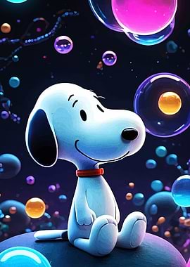 Snoopy in a Bubble Galaxy
