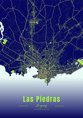 Las Piedras, Uruguay City Map