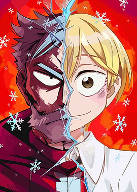 Erased Anime Character Split Portrait