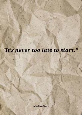 Motivational Quote on Crumpled Paper