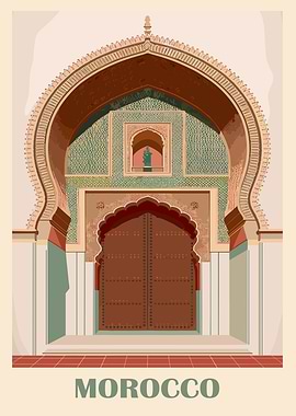 Morocco Architectural Illustration