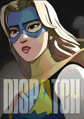 Dispatch Superheroine Cartoon Art