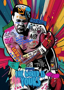 Muhammad Ali Pop Art Illustration