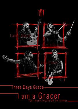 Three Days Grace Band Poster