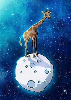 Giraffe on the Moon