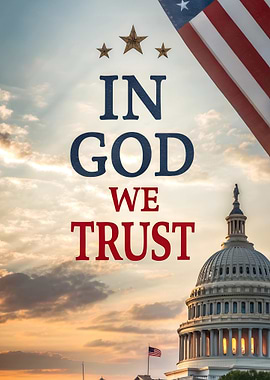 In God We Trust - Patriotic Image