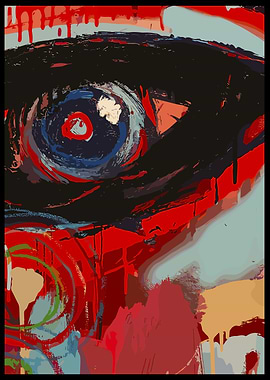 Abstract Eye Painting