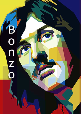 70s Drum Musician Pop Art