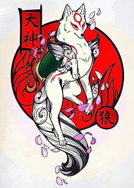 Okami Amaterasu Illustration