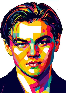 Leonardo DiCaprio Pop Art Portrait