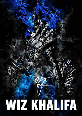 Wiz Khalifa Digital Art Portrait