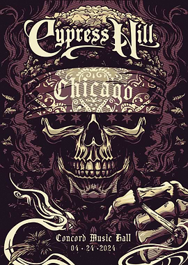 Cypress Hill Chicago Concert Poster