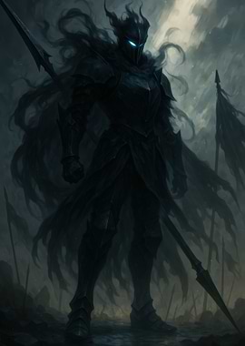 Dark Knight with Spear