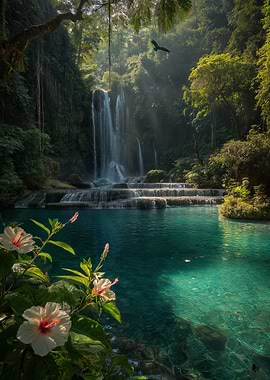 Tropical Waterfall Paradise