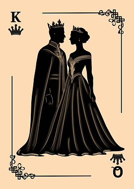 King and Queen Playing Card
