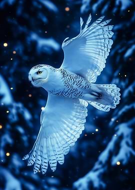 Snowy Owl in Flight