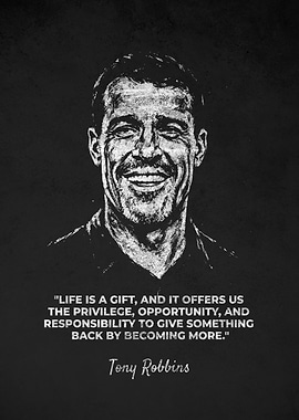 Tony Robbins Inspirational Life Is Gift Quote
