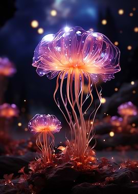 Glowing Jellyfish Garden