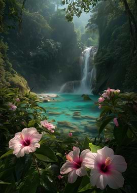 Turquoise Waterfall