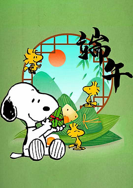 Snoopy and Woodstock Dragon Boat Festival
