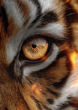 Tiger Eye Close-Up