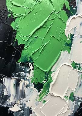 Abstract Palette Knife Painting