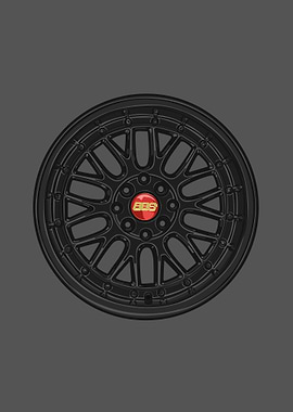 Black BBS Wheel