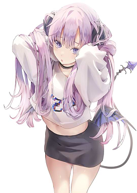 Girl with Lavender Hair