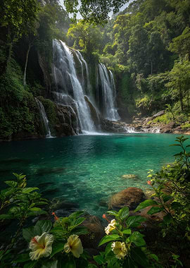 Turquoise Pool Waterfall