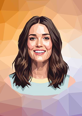 Mandy Moore Polygonal Portrait
