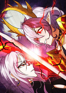 Anime Battle with Swords and Magic