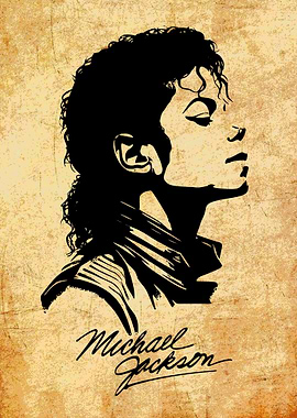 Michael Jackson Silhouette Portrait