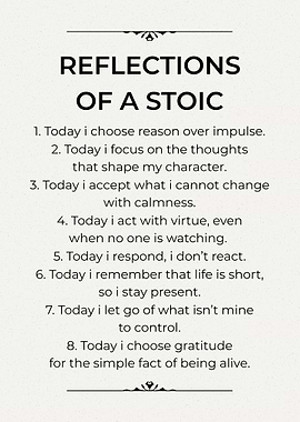 Reflections of a Stoic - Daily Affirmations