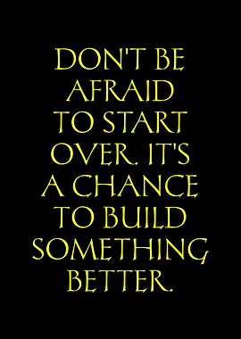 Motivational Quote: Start Over