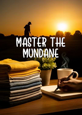 Master the Mundane, Daily Routine Lifestyle Motivational Poster