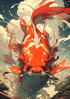 Majestic Koi Fish