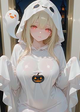 Anime Girl Ghost Costume Halloween