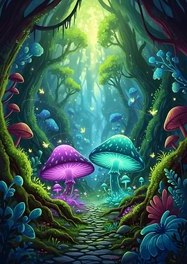 Enchanted Mushroom Forest