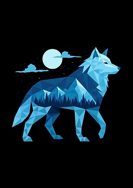 Geometric Arctic Wolf