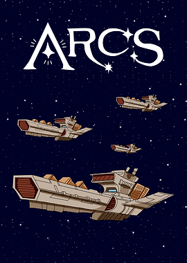 ARCS Spacecraft Fleet in Starry Sky