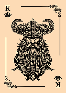 Viking King Card