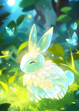 Dreamy Rabbit Forest Glade