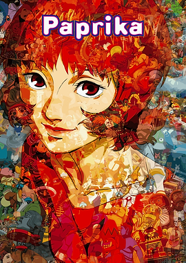 Paprika Anime Character Portrait