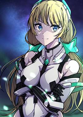 Anime Girl in Futuristic Outfit