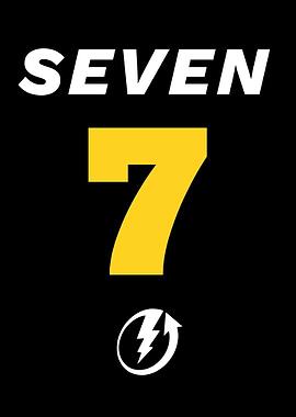 Seven Logo Black and Yellow