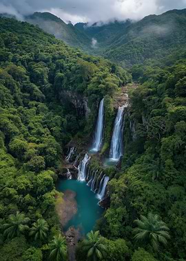 Tropical Waterfall